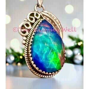 Aurora Opal Pendant | Boho Southwestern | 925